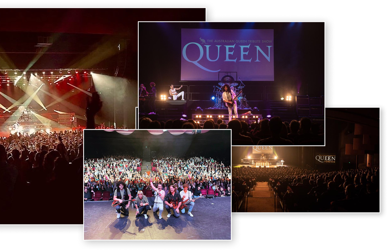 Queen Forever tour dates showcasing upcoming Australian Queen tribute shows, featuring a full live production celebrating the music of Queen across major venues nationwide